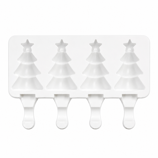 Christmas Tree Cakesicle Silicone Mold 4 Cavity
