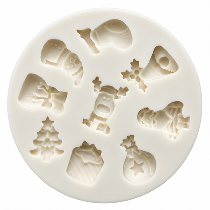 Assorted Christmas Chocolate & Fondant Silicone Mold