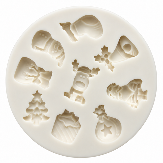 Assorted Christmas Chocolate & Fondant Silicone Mold