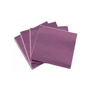 Lavender Foil Candy Wrappers 6x6 in – Chocolate Foils, 125 Count