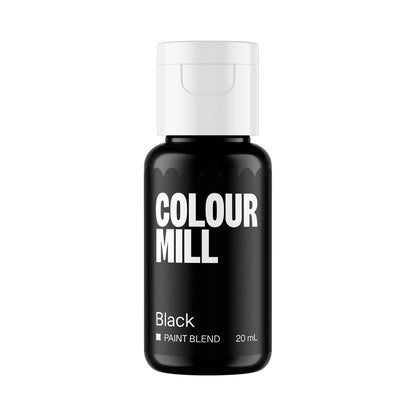 Colour Mill Edible Food Paint – Black (20mL)