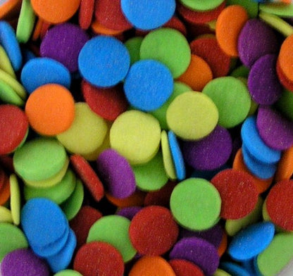 Large Dot Sprinkles – Primary Colors Sequin Confetti 6 oz