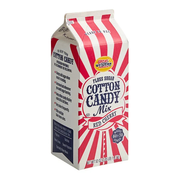 Cotton Candy Sugar - Floss Sugar Red Cherry 8 oz