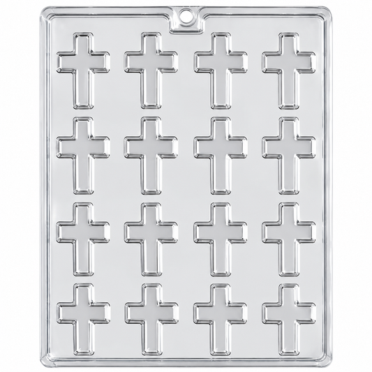 Mini Cross Chocolate Candy Mold – 16 Cavity