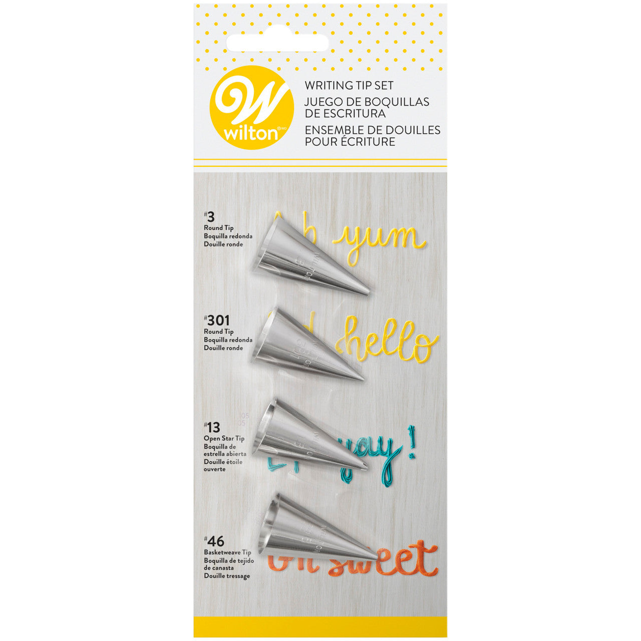 Writing Tip Set, 4 Piece Piping Tips