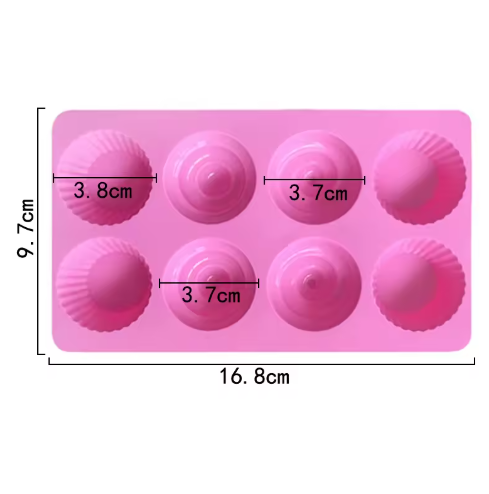 Cupcake Chocolate Mold 2-Part Silicone Mold