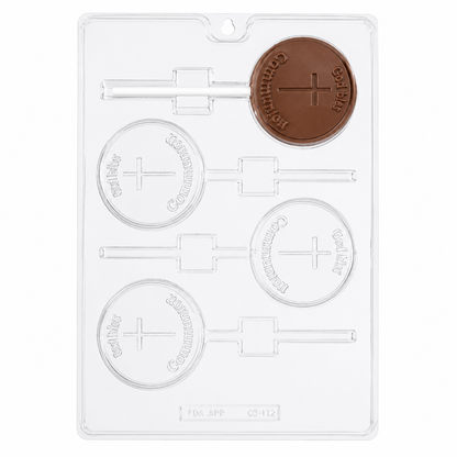 Holy Communion Lollipop Chocolate Candy Mold