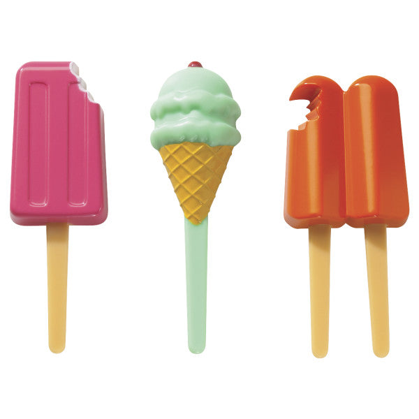 Summer Ice Cream Cupcake Picks | DecoPics® Cool Treats Cake Decorations 12 Count