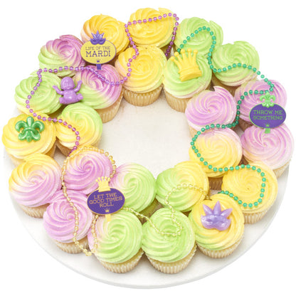 Ultimate King Cake Party Bundle – Mardi Gras Decorating Kit with Sugars, Beads & Baby