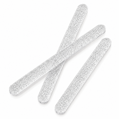 Silver Glitter Popsicle Sticks 12 count