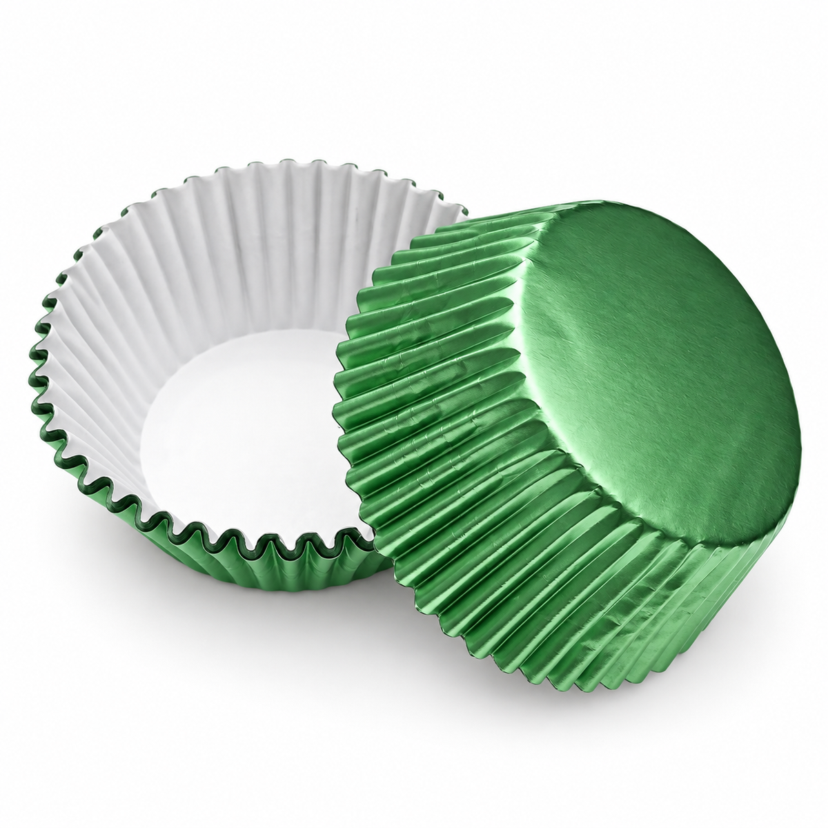 Light Green Foil Cupcake Wrappers 100 Count