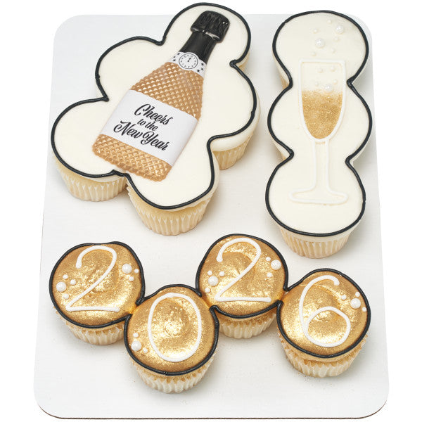 New Years Eve Champagne Bottle Cake Topper