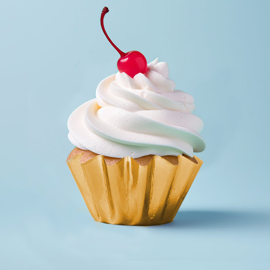 Bloom Fluted Baking Cups - Gold Foil Cupcake Liners