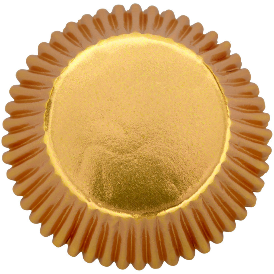 Cupcake Liners Standard Yellow Foil 24-Count
