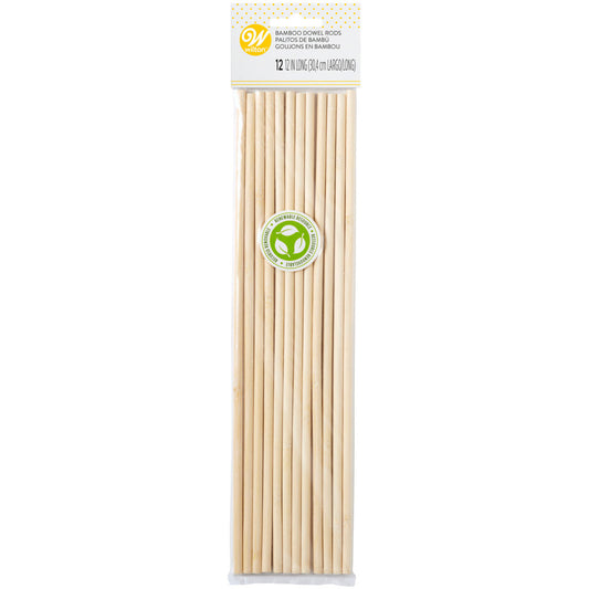 Wilton Bamboo Dowel Rods 12 Count