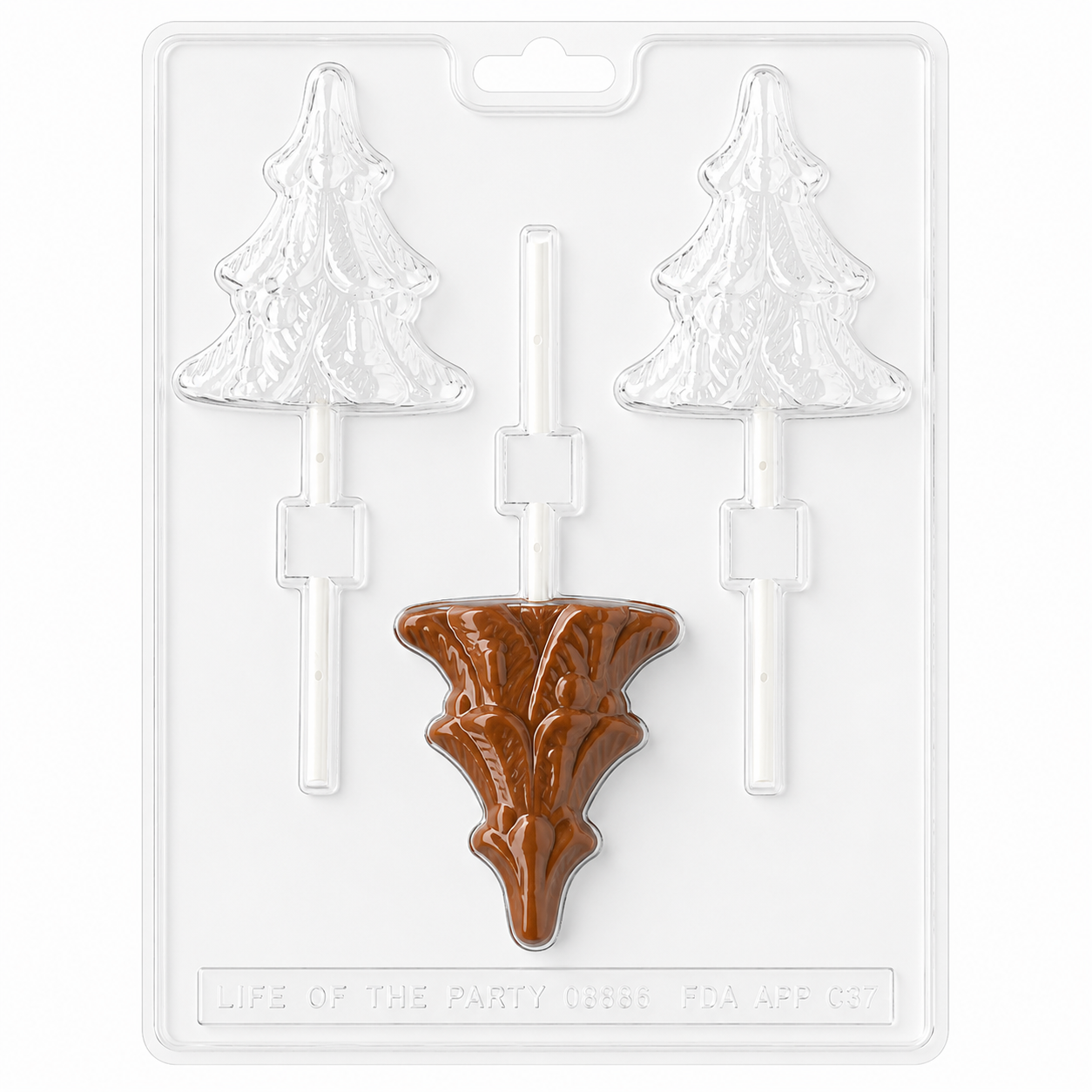 Christmas Tree Lollipop Mold 3 Cavity