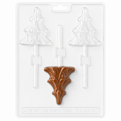 Christmas Tree Lollipop Mold 3 Cavity