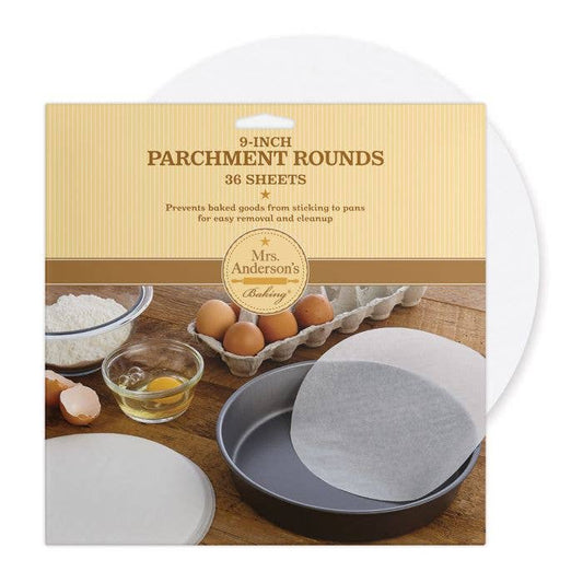 Mrs. Andersons Baking Bleached Round Parchment Paper 10in