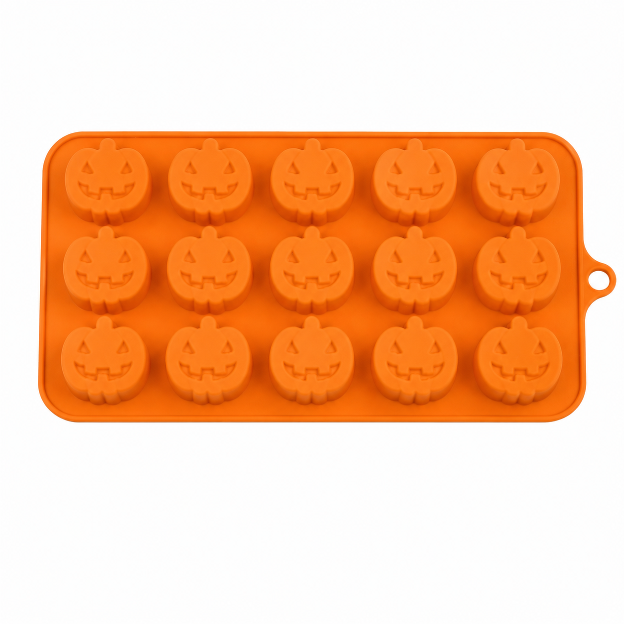 Jack-O-Lantern Chocolate Mold – Pumpkin Silicone Candy Mold 15 Cavity
