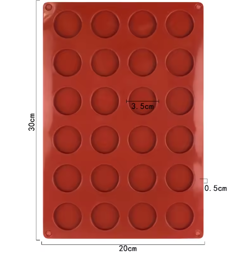 Round Bite-Size Silicone Mold – Candy Mini Discs