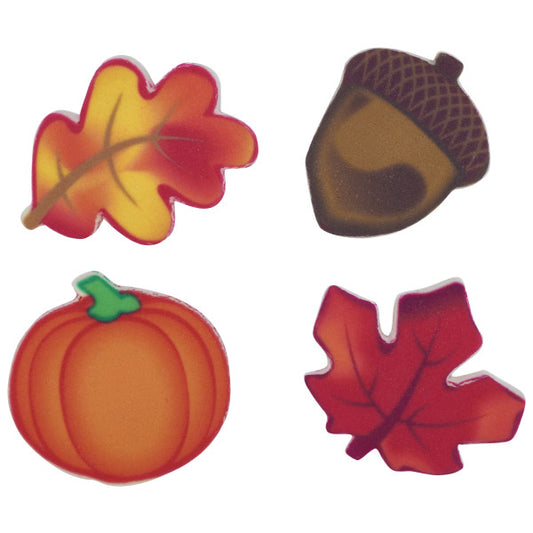 Edible Decorations Pumpkins, Leaves & Acorns 12 Count