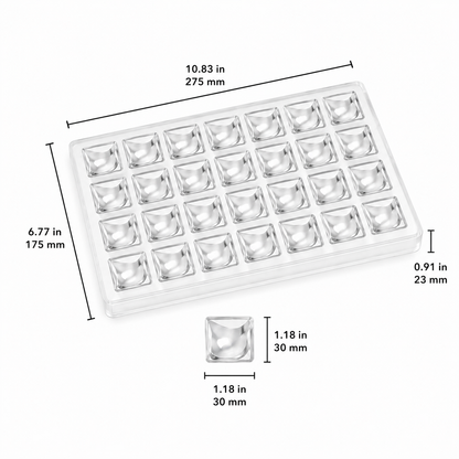 Dome Chocolate Mold – Clear Plastic Mold for Filled Chocolates & Candy