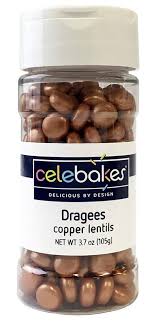 Copper Lentil Dragees 3oz