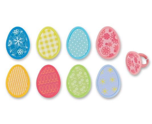 Bright Easter Egg Cupcake Rings