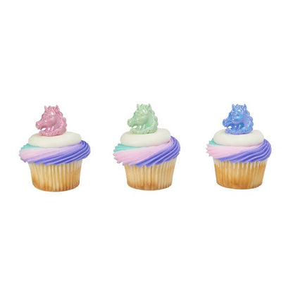 Unicorn Cupcake Rings Assortment of 3