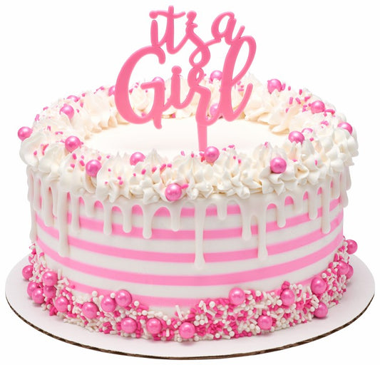 Its A Girl Cake Topper
