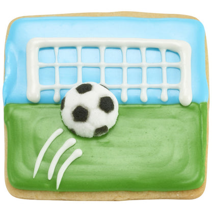 Soccer Ball Edible Decorations 12 Count *Red 3 Free *