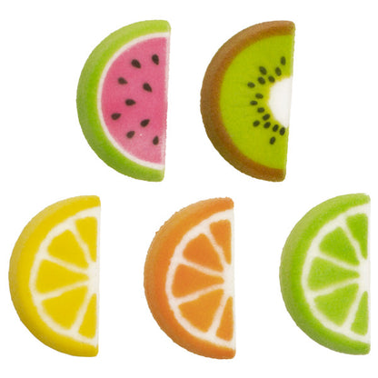 Tutti Frutti Cake Toppers – Edible Fruit Slice Decorations for Cupcakes