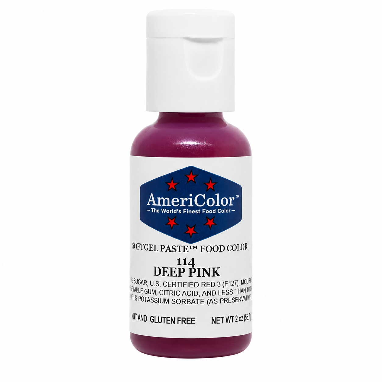 Americolor Soft Gel Paste Food Coloring .75 Deep Pink