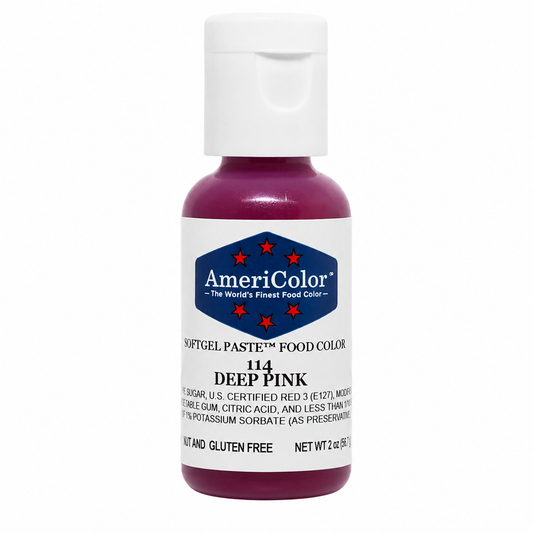 Americolor Soft Gel Paste Food Coloring .75 Deep Pink