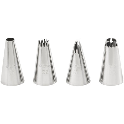 Cake Decorating Tip Set for Borders, 4-Piece