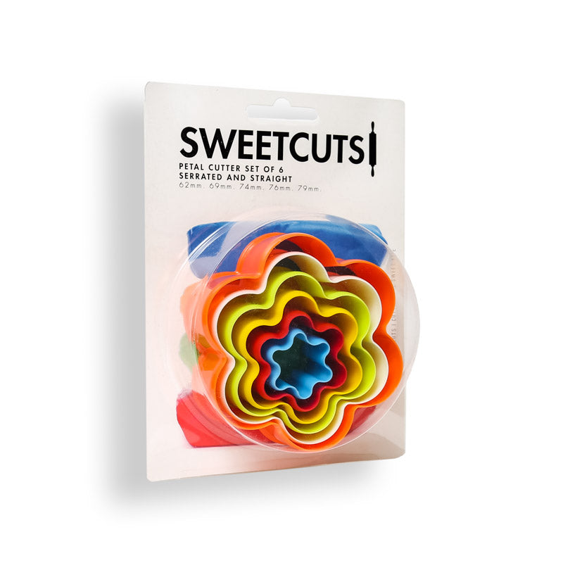 SweetCuts Petal Cutters – Fondant & Flower Cookie Cutter Set (6 Piece)