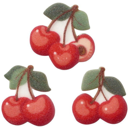 Cherry Cake Toppers – Edible Red Cherries for Cupcakes & Dessert Decorating