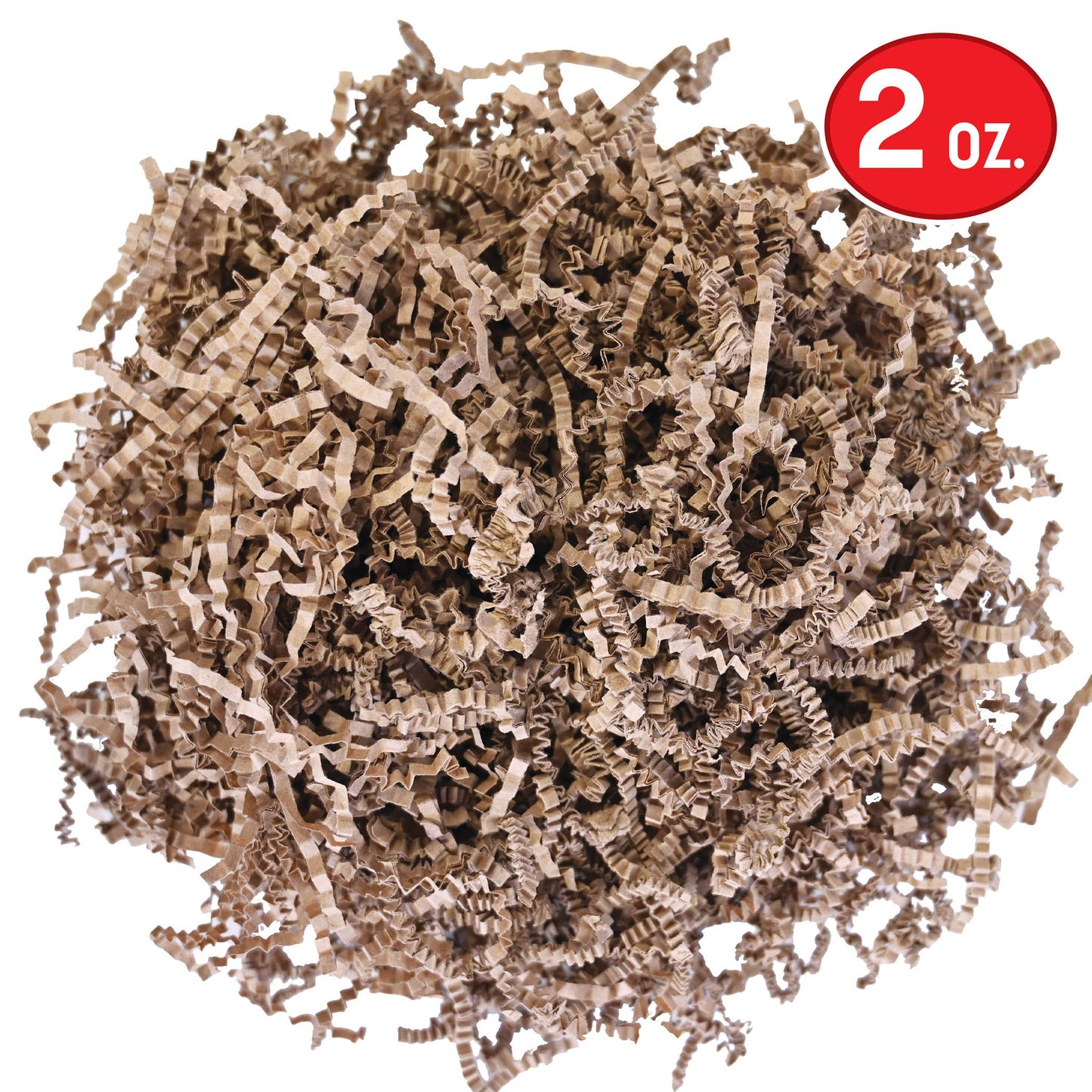 Kraft Crinkle Paper Shreds 2 oz Bag