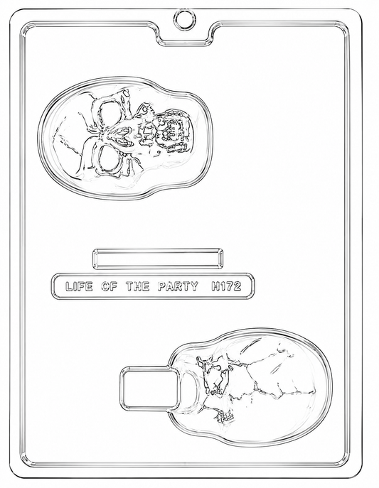 Life of the Party Small 3d Skull