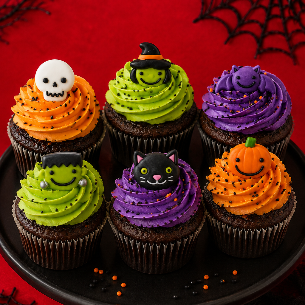 Halloween Frightful Friends Sugar Decorations Assortment - 6 Count