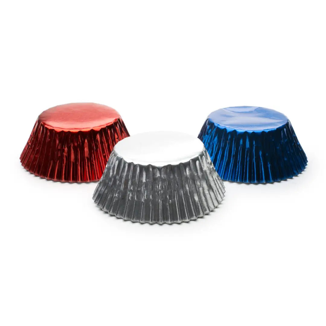 Patriotic Foil Cupcake Liners 45 Count