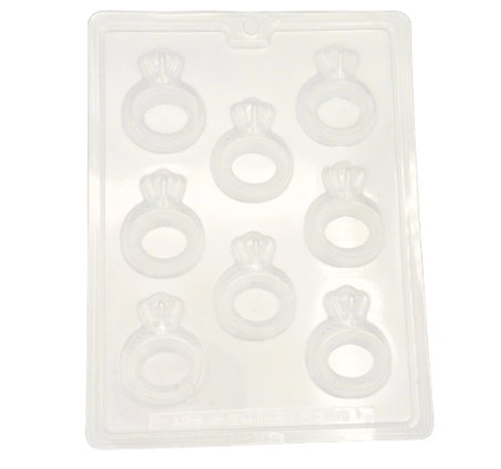 Engagement Ring Chocolate Mold – Diamond Ring Wedding Candy Mold