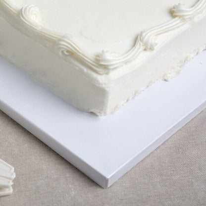 Enjay White Square Cake Drum 1/2 Inch Thick