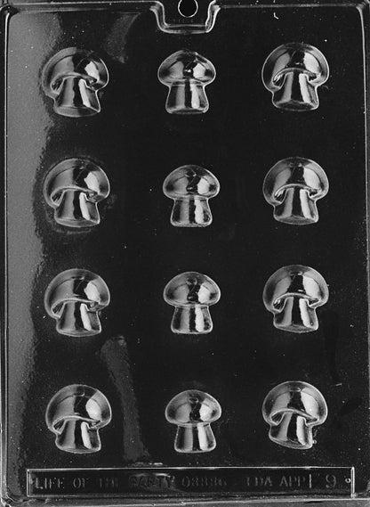 Woodland Mushroom Chocolate Candy Mold 12 Cavity