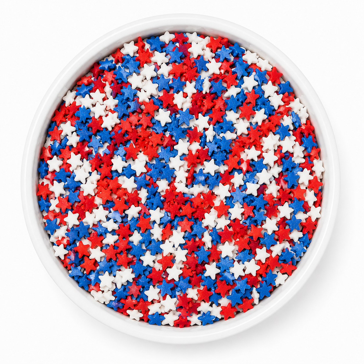 Confetti Sprinkles Mini Stars Red White Blue 8 Oz