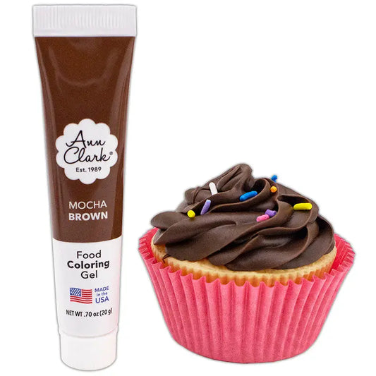 Ann Clark Food Coloring Gel Mocha Brown  .70oz