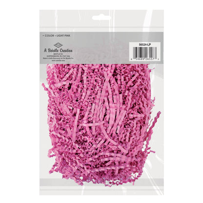 Light Pink Crinkle Paper Shreds 2 oz Bag