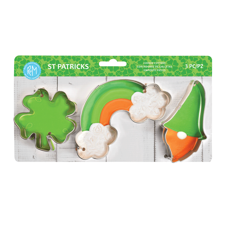 St. Patricks Day Cookie Cutters 3 Piece Set