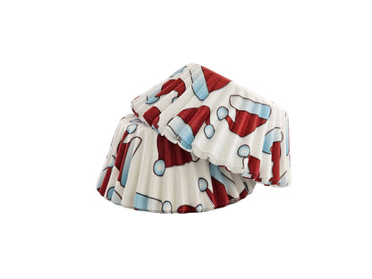 Fox Run Santa Hat Cupcake Liners, Set of 50
