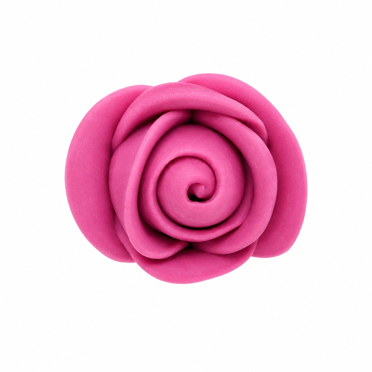 Fuchsia Mini Roses Icing Toppers 12 Count